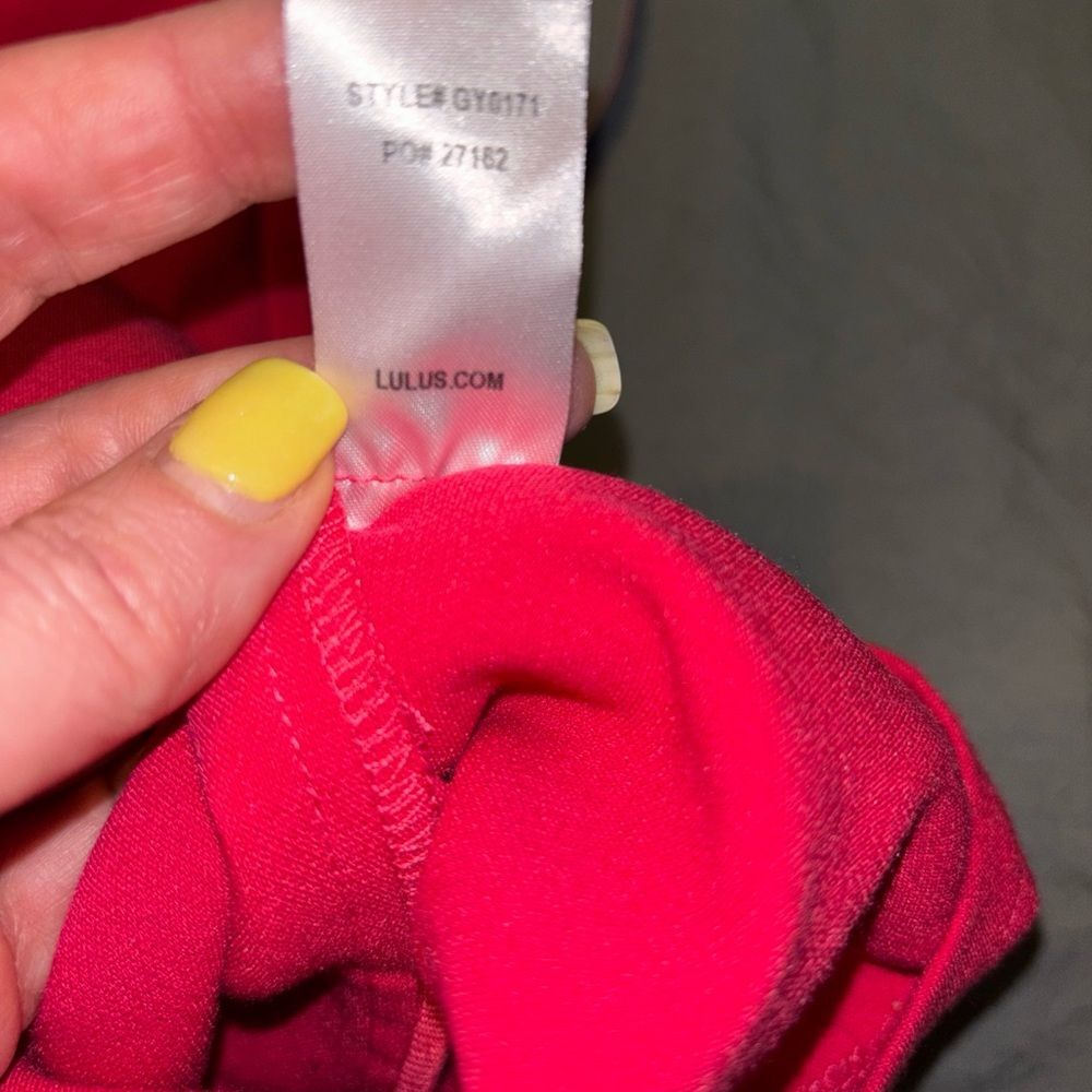 Lulu's Pink Tie Front Sheath Dress - Picture 5 of 7